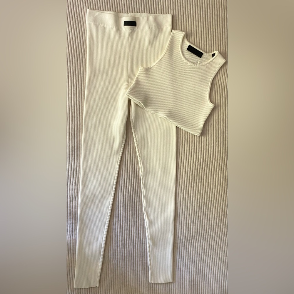 Essentials Leggings L XL Fear Of God High Waisted Loungewear Gym Crop Sport Top